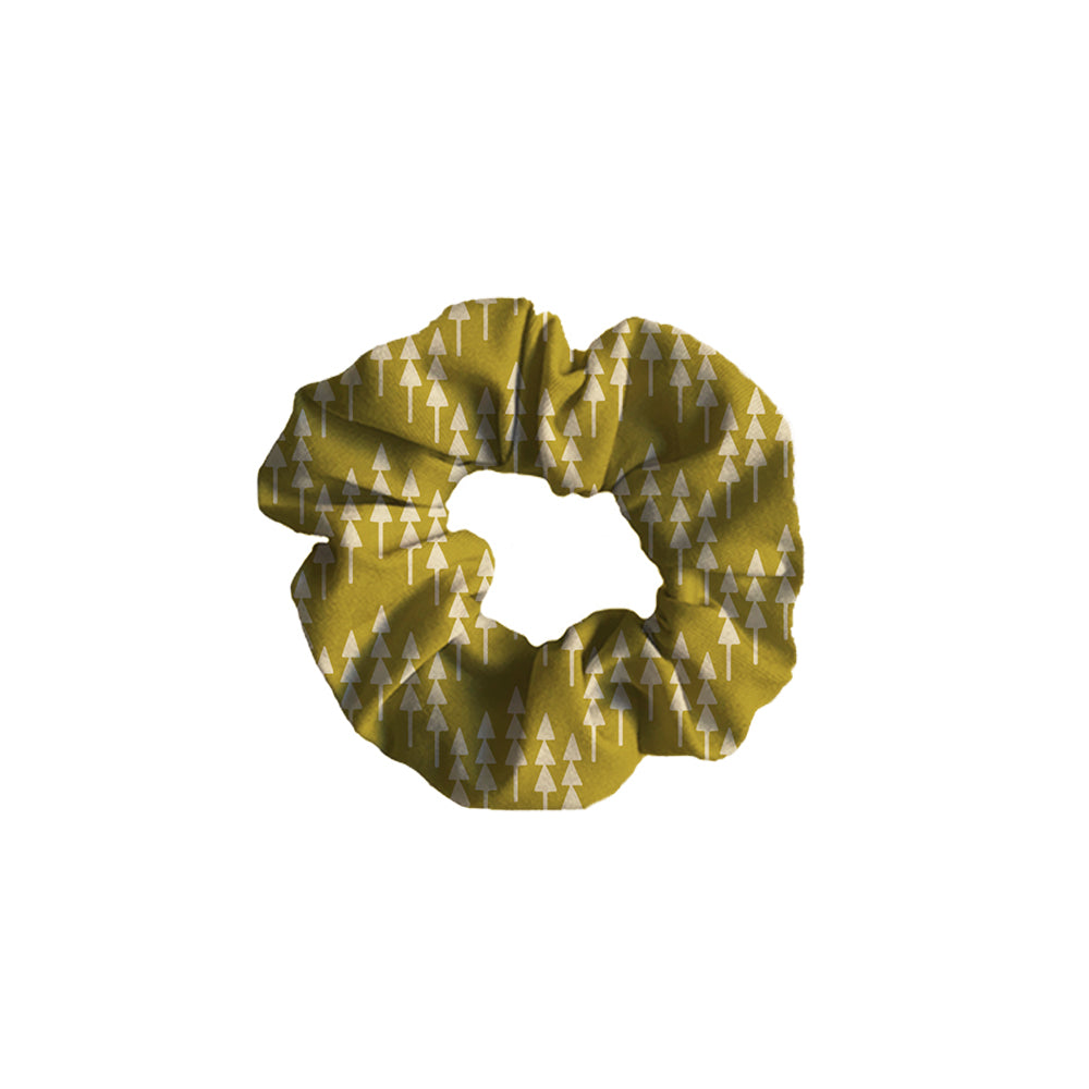 Chartreuse Trees Scrunchie