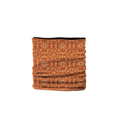 Orange Paisley Fleece-Lined Tube