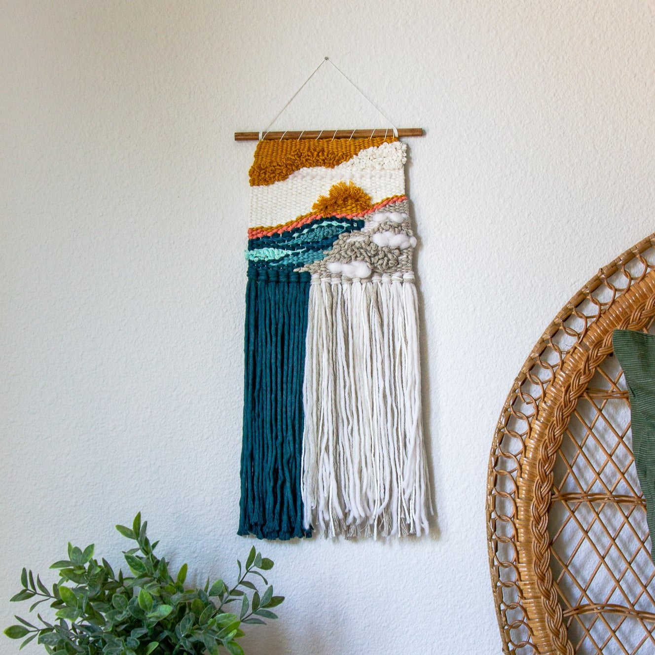 A Sunny Day Woven Wall Hanging (Medium)