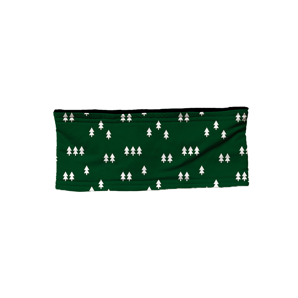 Hunter Green Simple Trees Fleece-Lined Headband