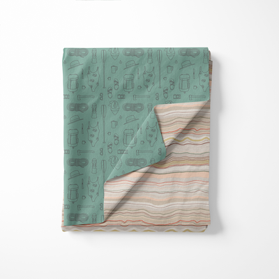 Summer Camping Essentials / Geological Gradients Blanket Towel
