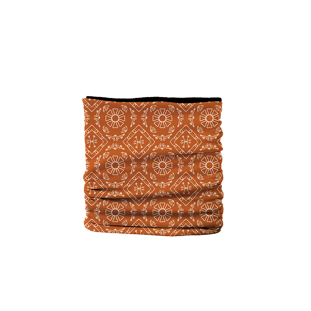 Orange Paisley Fleece-Lined Tube